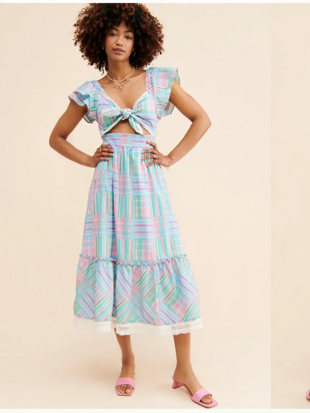 LoveShackFancy Emeka dress In Candyland Multi